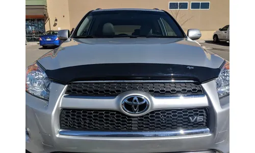Дефлектор капота Hood Shield для Toyota RAV4 (2006–2012), высокий профиль, тёмно-дымчатый Husky Liners — фото 3