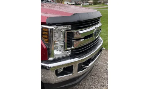 Дефлектор капота Hood Shield для Ford F-250/F-350/F-450 (2017–2022), высокий профиль, тёмно-дымчатый Husky Liners — фото 2