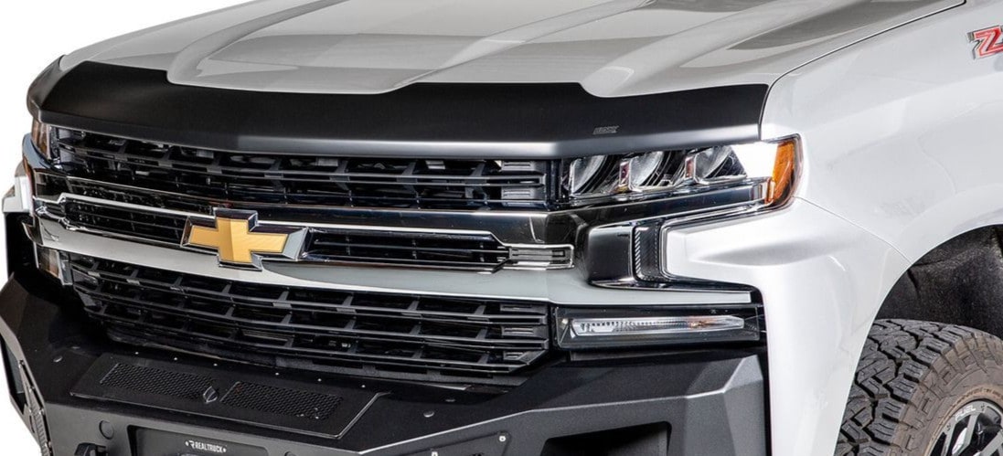 Дефлектор капота Aeroskin для Chevrolet Silverado 1500 (2019–2026), матовый чёрный Husky Liners — фото 3