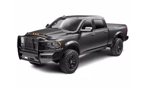 Дефлектор капота Aeroskin Lightshield PRO для Ram 2500/3500 (2019–2026), матовый чёрный Husky Liners — фото 5