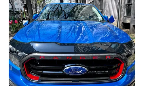 Дефлектор капота Aeroskin для Ford Ranger (2019–2023), тёмно-дымчатый Husky Liners — фото 2