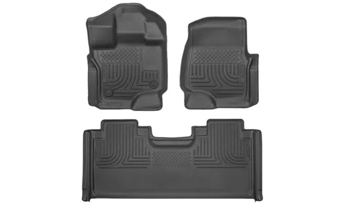 Коврики первого и второго ряда WeatherBeater для Ford F-150 (2015–2026) Husky Liners — фото 1