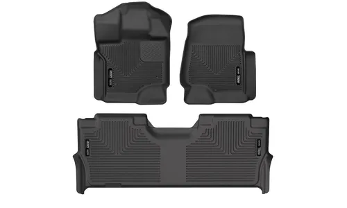 Коврики первого и второго ряда X-act Contour для Ford F-150 (2021–2026), F-150 Raptor, F-150 Lightning (2022–2025) Husky Liners — фото 1