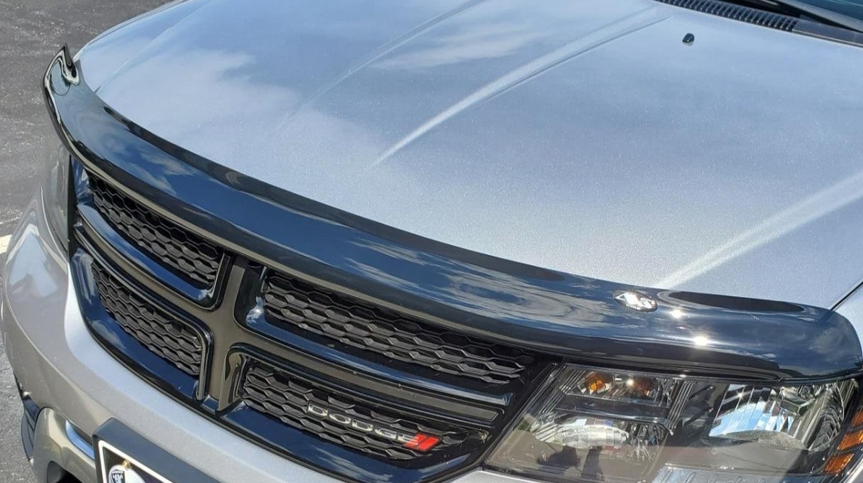 Дефлектор капота Hood Shield для Dodge Journey (2009–2020), высокий профиль, тёмно-дымчатый Husky Liners — фото 3
