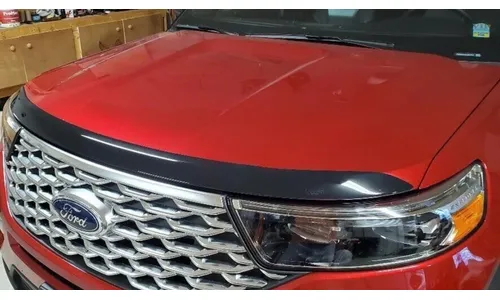 Дефлектор капота Aeroskin для Ford Explorer VI, тёмно-дымчатый Husky Liners — фото 2