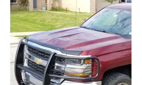 Дефлектор капота Aeroskin для Chevrolet Silverado 1500 (2016–2019), матовый чёрный Husky Liners — фото 3
