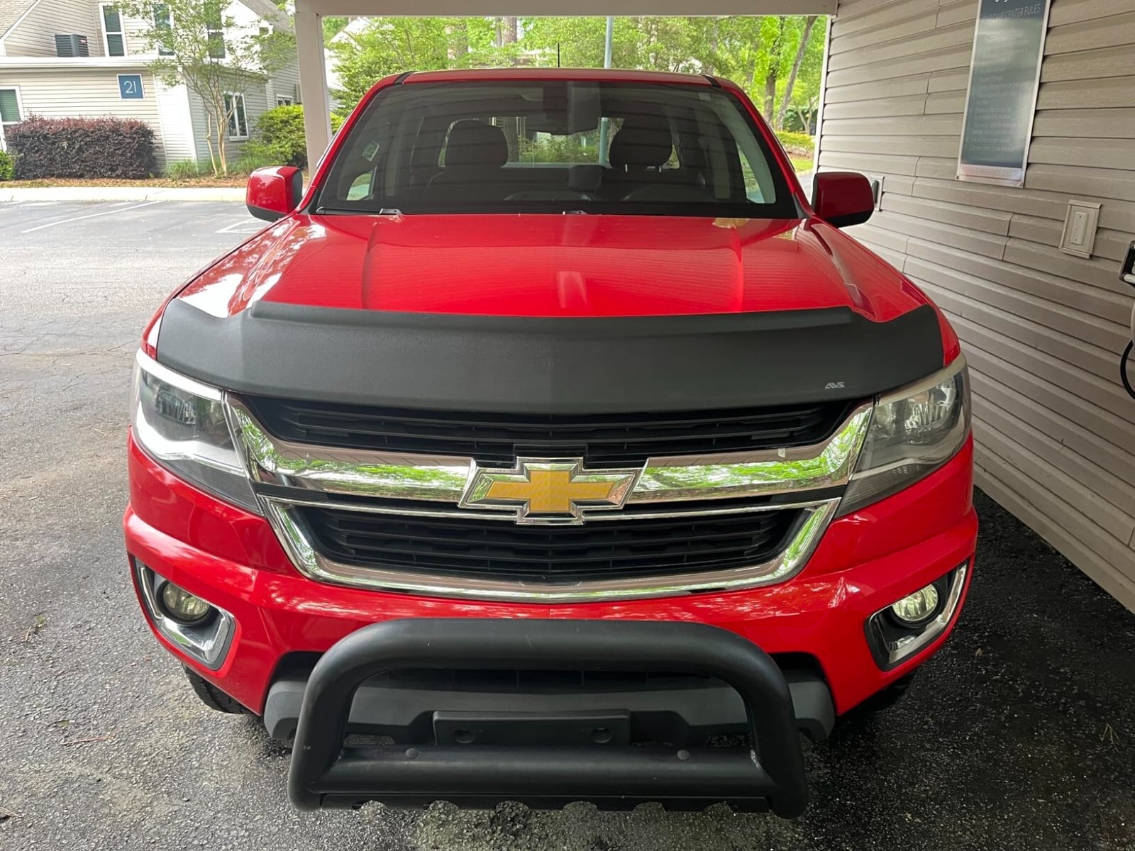 Дефлектор капота Aeroskin II для Chevrolet Colorado II, текстурированный чёрный Husky Liners — фото 3