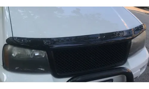 Дефлектор капота Hood Shield для Chevrolet Trailblazer (2002–2009), высокий профиль, тёмно-дымчатый Husky Liners — фото 3