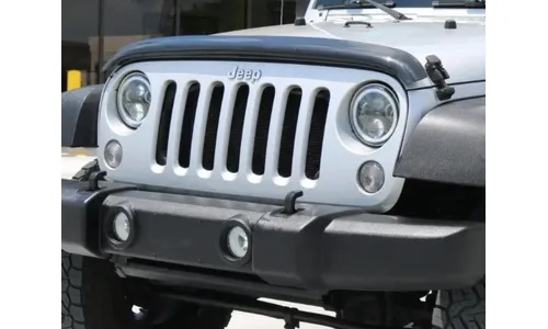 Дефлектор капота Hood Shield для Jeep Wrangler JK, высокий профиль, тёмно-дымчатый Husky Liners — фото 3