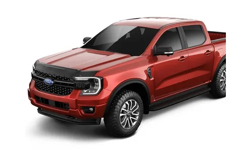 Дефлектор капота Aeroskin II для Ford Ranger (2024–2026), текстурированный чёрный Husky Liners — фото 2