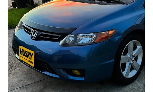 Дефлектор капота Aeroskin для Honda Civic (2006–2010), купе, тёмно-дымчатый Husky Liners — фото 1