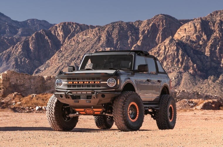 Дефлектор капота Aeroskin Lightshield PRO для Ford Bronco VI, матовый чёрный Husky Liners — фото 4