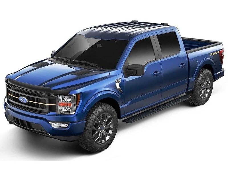 Дефлектор капота Aeroskin для Ford F-150 (2021–2026), тёмно-дымчатый Husky Liners — фото 3