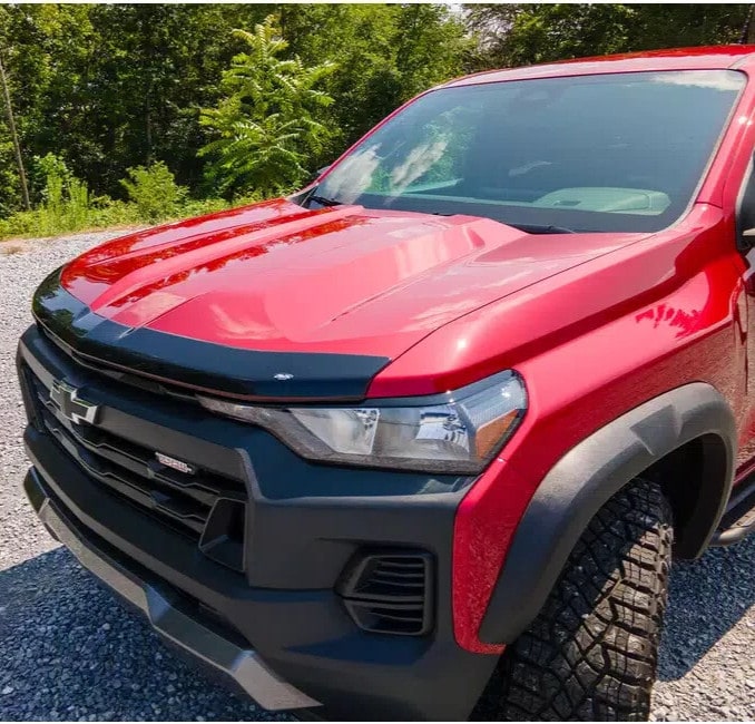 Дефлектор капота Aeroskin для Chevrolet Colorado III, тёмно-дымчатый Husky Liners — фото 4