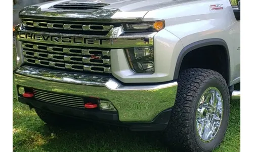 Дефлектор капота Aeroskin для Chevrolet Silverado 2500/3500 (2020–2026), хром Husky Liners — фото 4