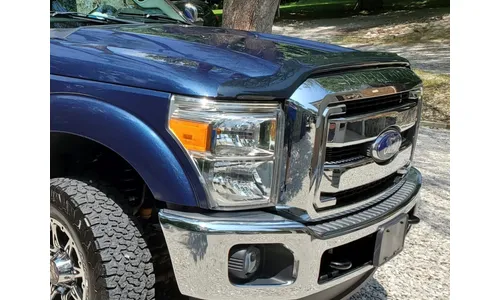 Дефлектор капота Hood Shield для Ford F-250/F-350/F-450 (2011–2016), F-550, высокий профиль, тёмно-дымчатый Husky Liners — фото 5