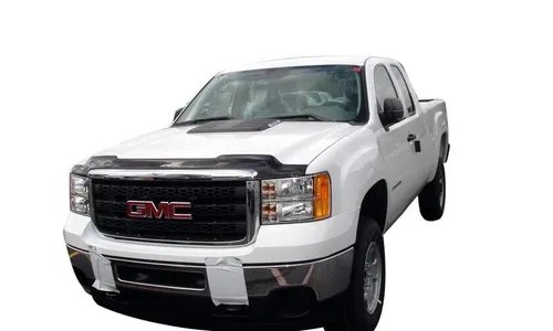 Дефлектор капота Aeroskin для GMC Sierra 2500/3500 (2011–2014), тёмно-дымчатый Husky Liners — фото 1