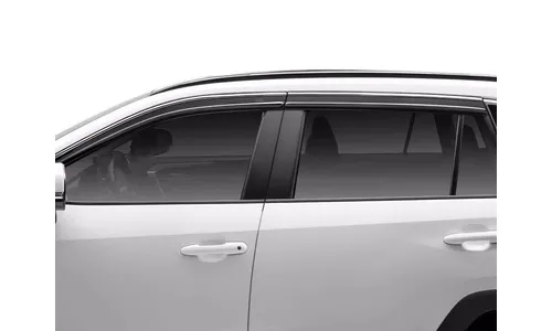 Дефлекторы боковых окон Low Profile Ventvisor для Toyota RAV4 V, дымчатые с хромированной окантовкой Husky Liners — фото 3