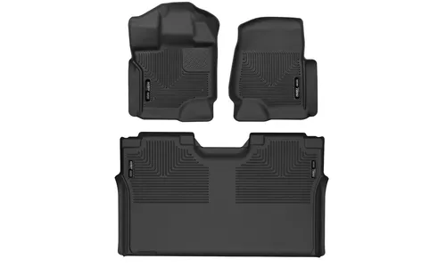 Коврики первого и второго ряда X-act Contour для Ford F-150 (2015–2026), F-150 Raptor (2017–2026), F-150 Lightning (2022–2025) Husky Liners — фото 1