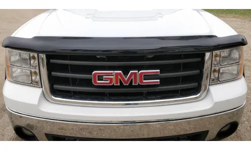 Дефлектор капота Hood Shield для GMC Sierra 2500/3500 (2007–2010), Sierra 1500 (2007–2013), высокий профиль, тёмно-дымчатый Husky Liners — фото 1