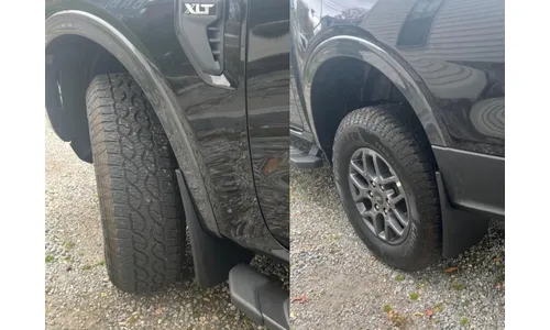 Брызговики передние и задние Custom Molded для Ford Ranger (2024–2025), текстурированные чёрные Husky Liners — фото 2