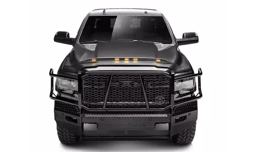 Дефлектор капота Aeroskin Lightshield PRO для Ram 2500/3500 (2019–2026), матовый чёрный Husky Liners — фото 7