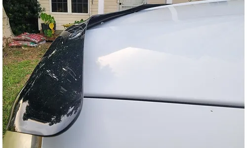 Дефлектор капота Hood Shield для Honda Pilot (2009–2012), высокий профиль, тёмно-дымчатый Husky Liners — фото 3
