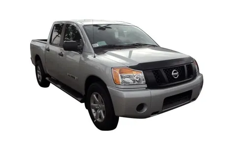Дефлектор капота Aeroskin для Nissan Titan (2004–2015), Armada (2005–2015), тёмно-дымчатый Husky Liners — фото 2