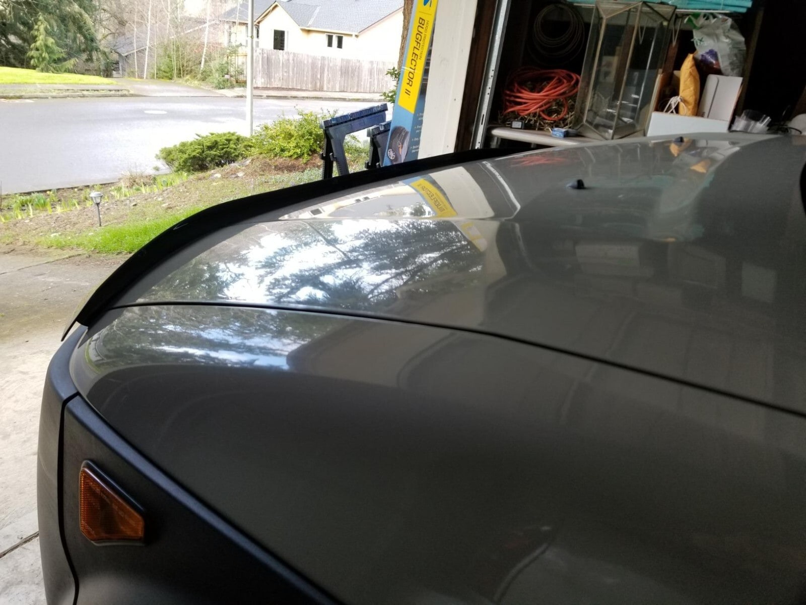Дефлектор капота Hood Shield для Honda Element (2003–2008), высокий профиль, тёмно-дымчатый Husky Liners — фото 7