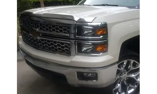 Дефлектор капота Aeroskin для Chevrolet Silverado 1500 (2014–2015), хром Husky Liners — фото 4