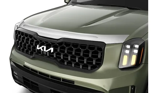 Дефлектор капота Aeroskin для Kia Telluride (2020–2025), хром Husky Liners — фото 2