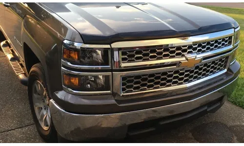 Дефлектор капота Aeroskin для Chevrolet Silverado 1500 (2014–2015), тёмно-дымчатый Husky Liners — фото 5