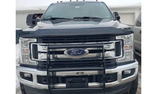 Дефлектор капота Hood Shield для Ford F-250/F-350/F-450 (2017–2022), высокий профиль, тёмно-дымчатый Husky Liners — фото 4