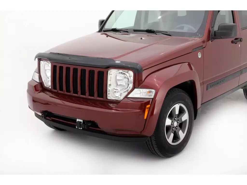 Дефлектор капота Hood Shield для Jeep Liberty (2008–2012), высокий профиль, тёмно-дымчатый Husky Liners — фото 3