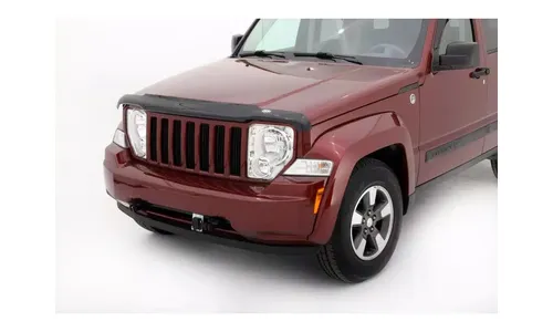 Дефлектор капота Hood Shield для Jeep Liberty (2008–2012), высокий профиль, тёмно-дымчатый Husky Liners — фото 3