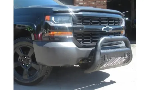 Дефлектор капота Hood Shield для Chevrolet Silverado 1500 (2016–2019), высокий профиль, тёмно-дымчатый Husky Liners — фото 3