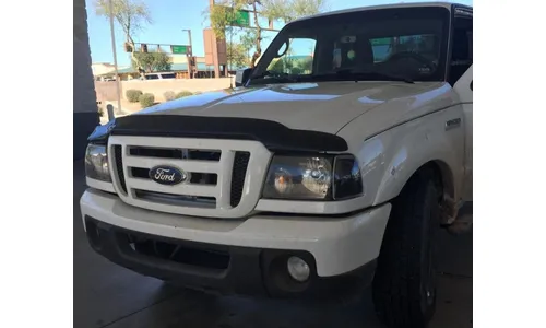 Дефлектор капота Hood Shield для Ford Ranger (2004–2012), высокий профиль, тёмно-дымчатый Husky Liners — фото 3