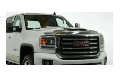 Дефлектор капота Aeroskin для GMC Sierra 2500 с воздухозаборником (2017–2018), хром Husky Liners — фото 1
