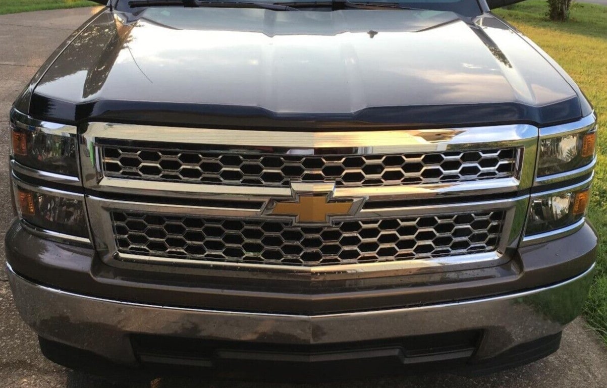 Дефлектор капота Aeroskin для Chevrolet Silverado 1500 (2014–2015), тёмно-дымчатый Husky Liners — фото 4