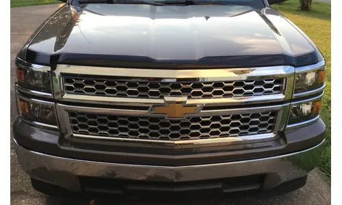 Дефлектор капота Aeroskin для Chevrolet Silverado 1500 (2014–2015), тёмно-дымчатый Husky Liners — фото 4