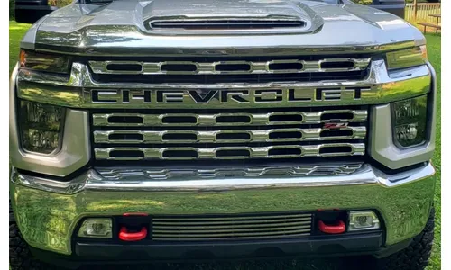 Дефлектор капота Aeroskin для Chevrolet Silverado 2500/3500 (2020–2026), хром Husky Liners — фото 3