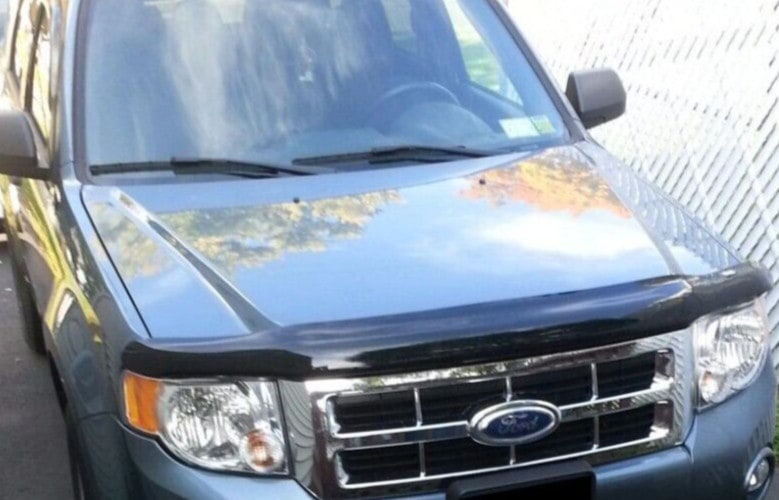 Дефлектор капота Hood Shield для Mazda Tribute (2008–2011), Ford Escape (2008–2012), высокий профиль, тёмно-дымчатый Husky Liners — фото 4