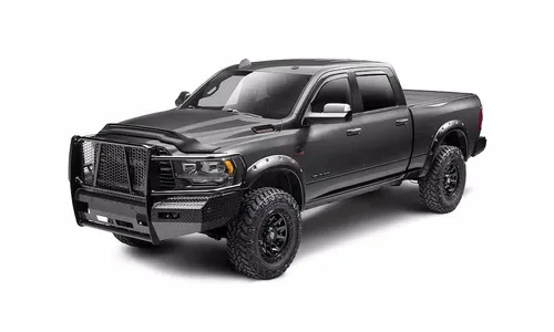 Дефлектор капота Aeroskin Lightshield PRO для Ram 2500/3500 (2019–2026), матовый чёрный Husky Liners — фото 6