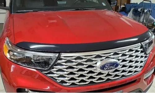 Дефлектор капота Aeroskin для Ford Explorer VI, тёмно-дымчатый Husky Liners — фото 1