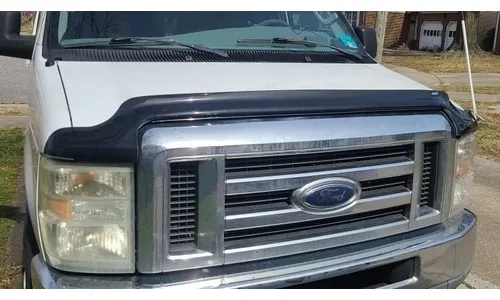 Дефлектор капота Hood Shield для Ford E-Series (2008–2026), высокий профиль, тёмно-дымчатый Husky Liners — фото 3