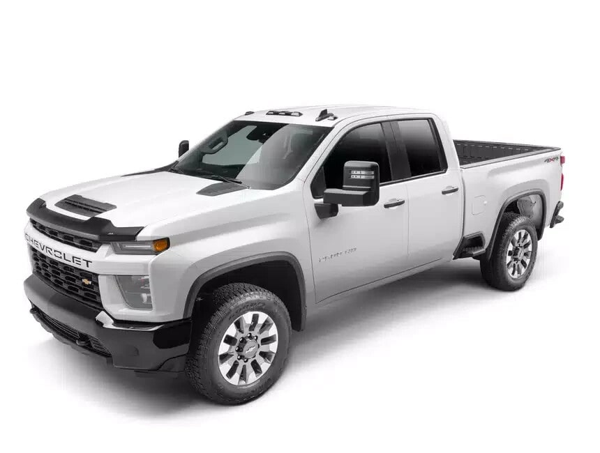 Дефлектор капота Aeroskin для Chevrolet Silverado 2500/3500 (2020–2026), матовый чёрный Husky Liners — фото 3