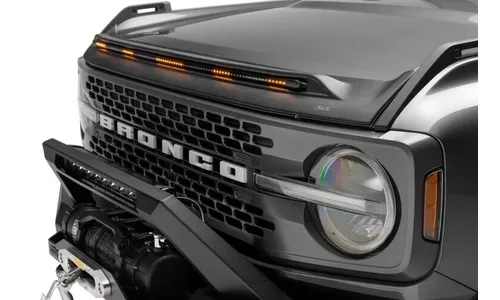 Дефлектор капота Aeroskin Lightshield PRO для Ford Bronco VI, матовый чёрный Husky Liners — фото 1