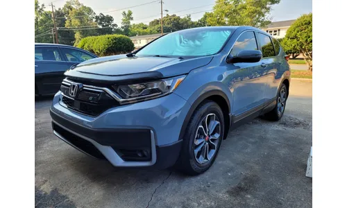 Дефлектор капота Hood Shield для Honda CR-V (2017–2022), средний профиль, тёмно-дымчатый Husky Liners — фото 3