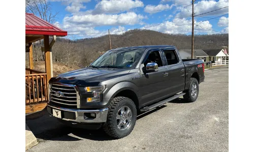 Дефлектор капота Aeroskin для Ford F-150 (2015–2020), тёмно-дымчатый Husky Liners — фото 2