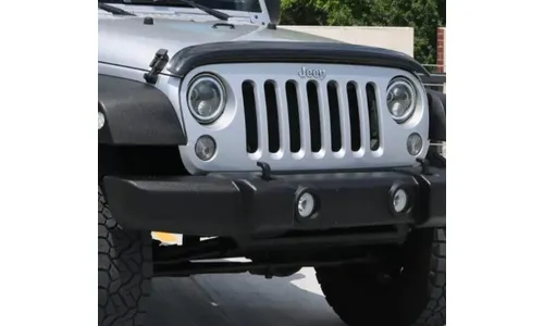Дефлектор капота Hood Shield для Jeep Wrangler JK, высокий профиль, тёмно-дымчатый Husky Liners — фото 5